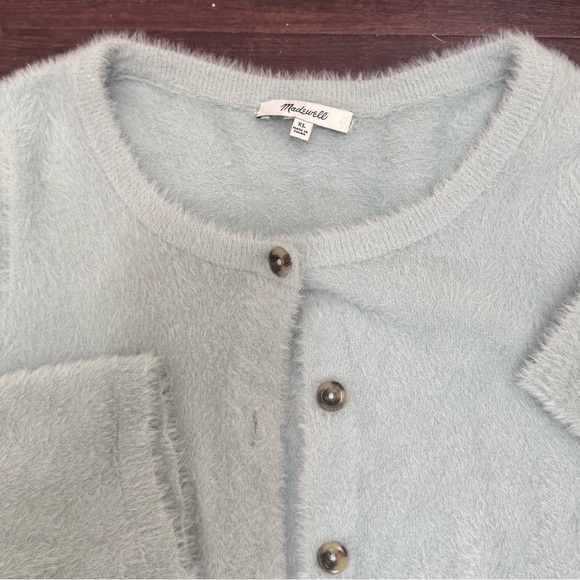 Madewell Soft Light Blue XL Button Down Cardigan - Picture 3 of 5